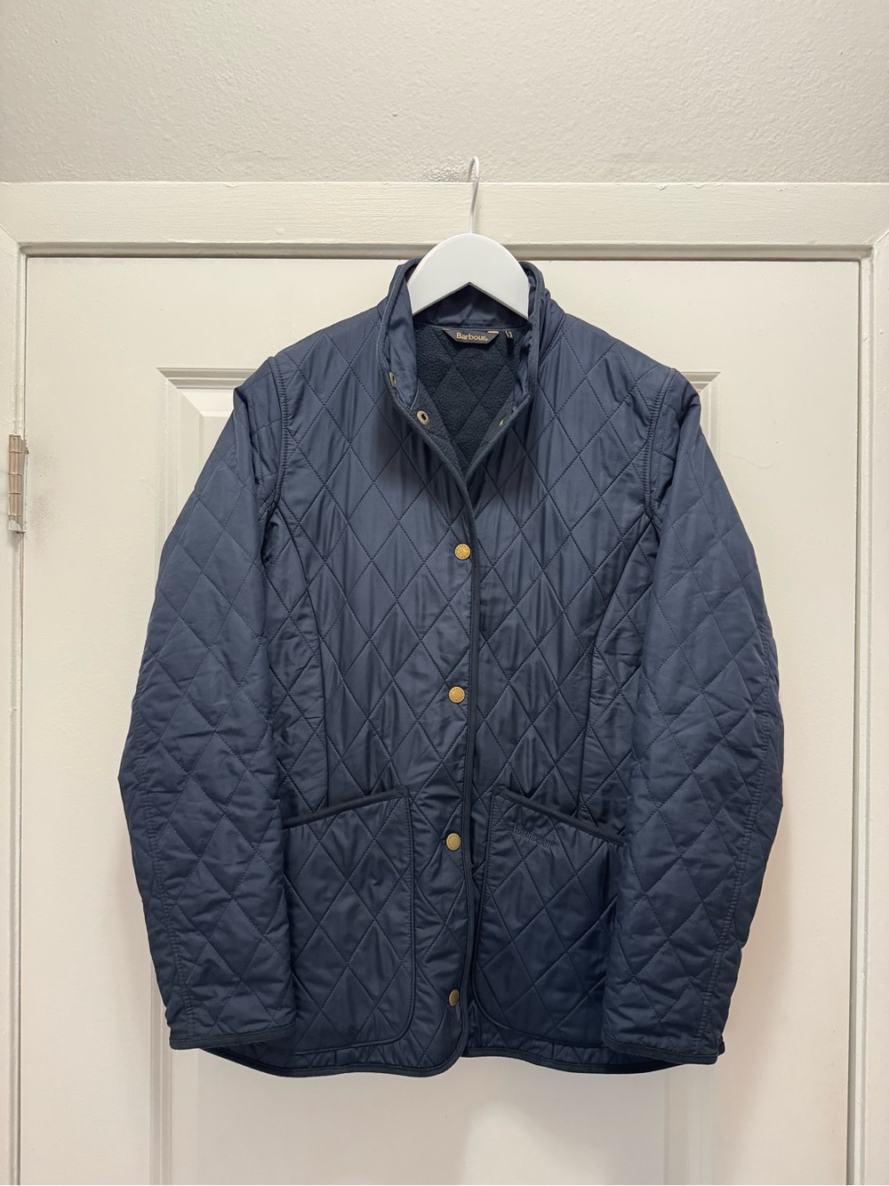 Barbour Combe Polarquilt Jacket Navy